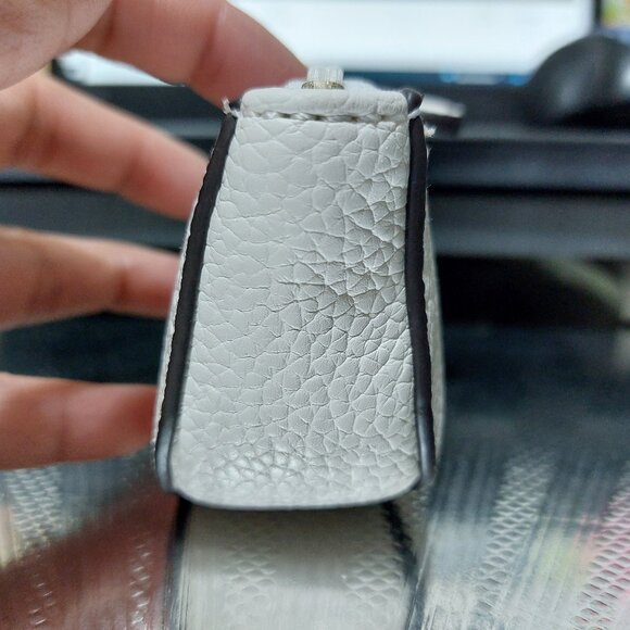 DKNY Clip On Handbag Keychain Mini Bag Coin Purse Pouch Smooth Leather Style 2 - Picture 7 of 11